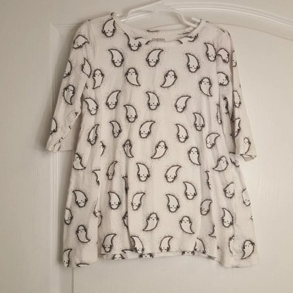Gymboree Ghost Pattern Tunic Top Halloween